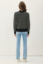 Load image into Gallery viewer, Zig Zag High Neck Sweater