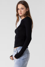 Load image into Gallery viewer, Milo Long Sleeve in Black