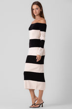 Load image into Gallery viewer, Chai Latte Off Shoulder Maxi Dress