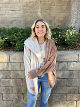 Load image into Gallery viewer, Double Take Two Toned Blanket Jacket