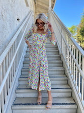 Load image into Gallery viewer, Wanderlust Midi Dress in Multi Floral