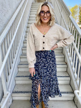 Load image into Gallery viewer, Falling Rain Ruffle Midi Skirt