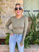 Load image into Gallery viewer, Back to Basic Long Sleeve in Light Olive