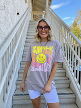 Load image into Gallery viewer, Smile Oversized Graphic Tee