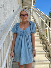 Load image into Gallery viewer, Summer Is Here Dress in Dusty Blue