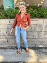 Load image into Gallery viewer, Caspian Cardigan in Terracotta