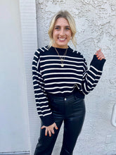 Load image into Gallery viewer, Drawn To You Sweater in Black