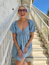 Load image into Gallery viewer, Summer Is Here Dress in Dusty Blue