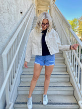 Load image into Gallery viewer, Ecru Denim Jacket