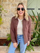 Load image into Gallery viewer, Quentin Quilted Jacket in Brown