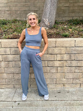Load image into Gallery viewer, Oat Latte Thermal Pant in Slate
