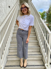 Load image into Gallery viewer, Back in Action Plaid Pants in Navy