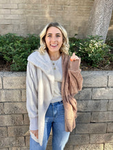 Load image into Gallery viewer, Double Take Two Toned Blanket Jacket