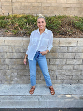 Load image into Gallery viewer, Ryann Button Down Blouse in White