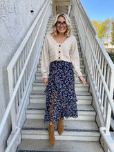Load image into Gallery viewer, Falling Rain Ruffle Midi Skirt