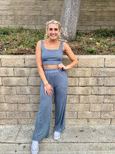 Load image into Gallery viewer, Oat Latte Thermal Pant in Slate