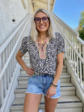Load image into Gallery viewer, Midnight Florals Blouse