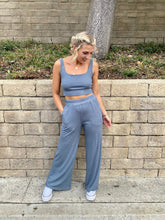 Load image into Gallery viewer, Oat Latte Thermal Pant in Slate