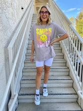 Load image into Gallery viewer, Smile Oversized Graphic Tee
