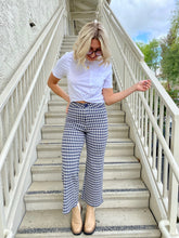 Load image into Gallery viewer, Back in Action Plaid Pants in Navy