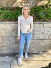 Load image into Gallery viewer, Thatcher Thermal Tee in Butter