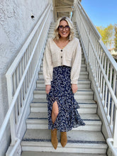 Load image into Gallery viewer, Falling Rain Ruffle Midi Skirt