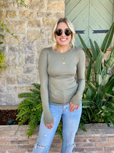 Load image into Gallery viewer, Back to Basic Long Sleeve in Light Olive