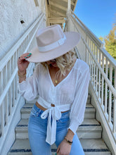 Load image into Gallery viewer, Forever Love Crop Blouse