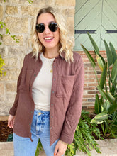 Load image into Gallery viewer, Quentin Quilted Jacket in Brown