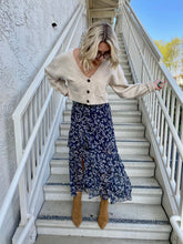 Load image into Gallery viewer, Falling Rain Ruffle Midi Skirt