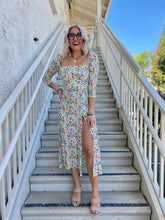 Load image into Gallery viewer, Wanderlust Midi Dress in Multi Floral