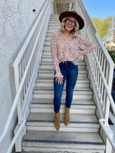 Load image into Gallery viewer, Collins Skinny Denim W/ Fray Hem in Dark Denim