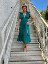 Load image into Gallery viewer, Alora Midi Dress in Green