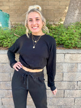 Load image into Gallery viewer, Astrid Crewneck in Black