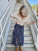 Load image into Gallery viewer, Falling Rain Ruffle Midi Skirt