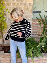 Load image into Gallery viewer, Drawn To You Sweater in Black