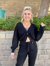 Load image into Gallery viewer, Astrid Cardigan in Black