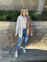 Load image into Gallery viewer, Double Take Two Toned Blanket Jacket