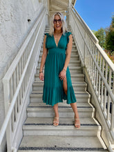 Load image into Gallery viewer, Alora Midi Dress in Green