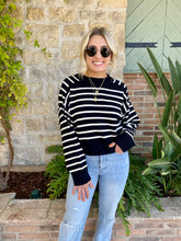 Load image into Gallery viewer, Drawn To You Sweater in Black