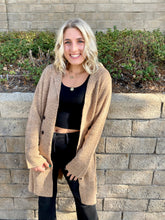 Load image into Gallery viewer, Workin' It Cardigan in Camel