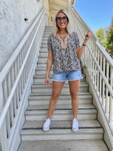 Load image into Gallery viewer, Midnight Florals Blouse