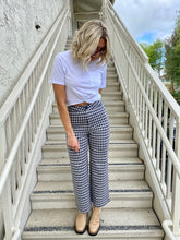 Load image into Gallery viewer, Back in Action Plaid Pants in Navy
