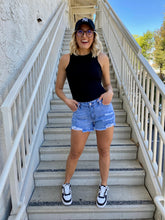 Load image into Gallery viewer, Katy Ribbed Tank in Black