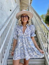 Load image into Gallery viewer, Floral Hideout Mini Dress