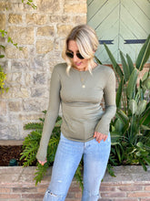 Load image into Gallery viewer, Back to Basic Long Sleeve in Light Olive