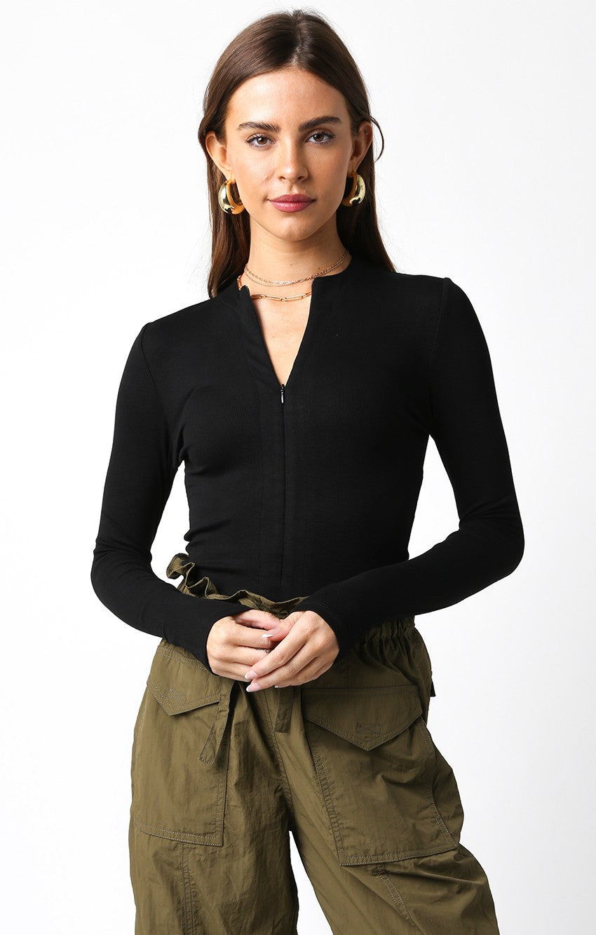 Aria Long Sleeve Zip Up
