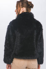 Load image into Gallery viewer, Famous Fur Jacket in Black
