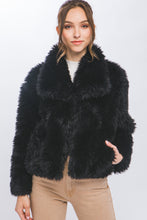 Load image into Gallery viewer, Famous Fur Jacket in Black
