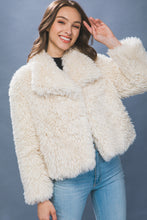Load image into Gallery viewer, Famous Fur Jacket in Ivory
